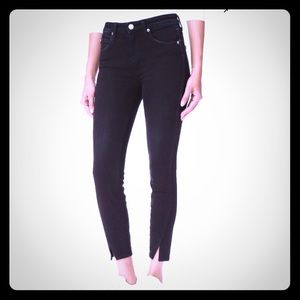 Amo Black High Rise Twist Jeans